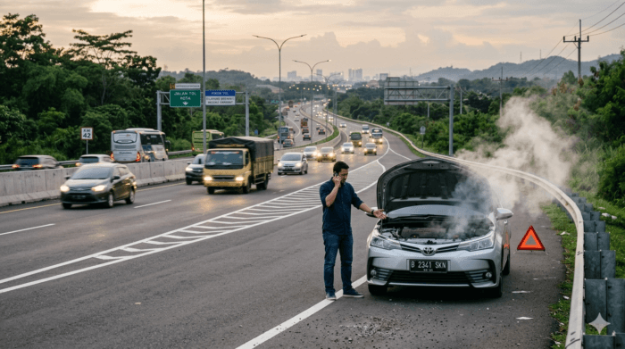 Mesin Mobil Overheat di Jalan Tol? Ini Cara Mengatasi & Penyebabnya!
